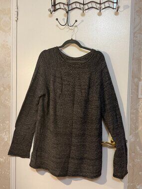 American Apparel Gray Marl Knit Sweater, Oversized